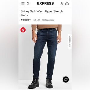 Express Men’s skinny jeans 36x32